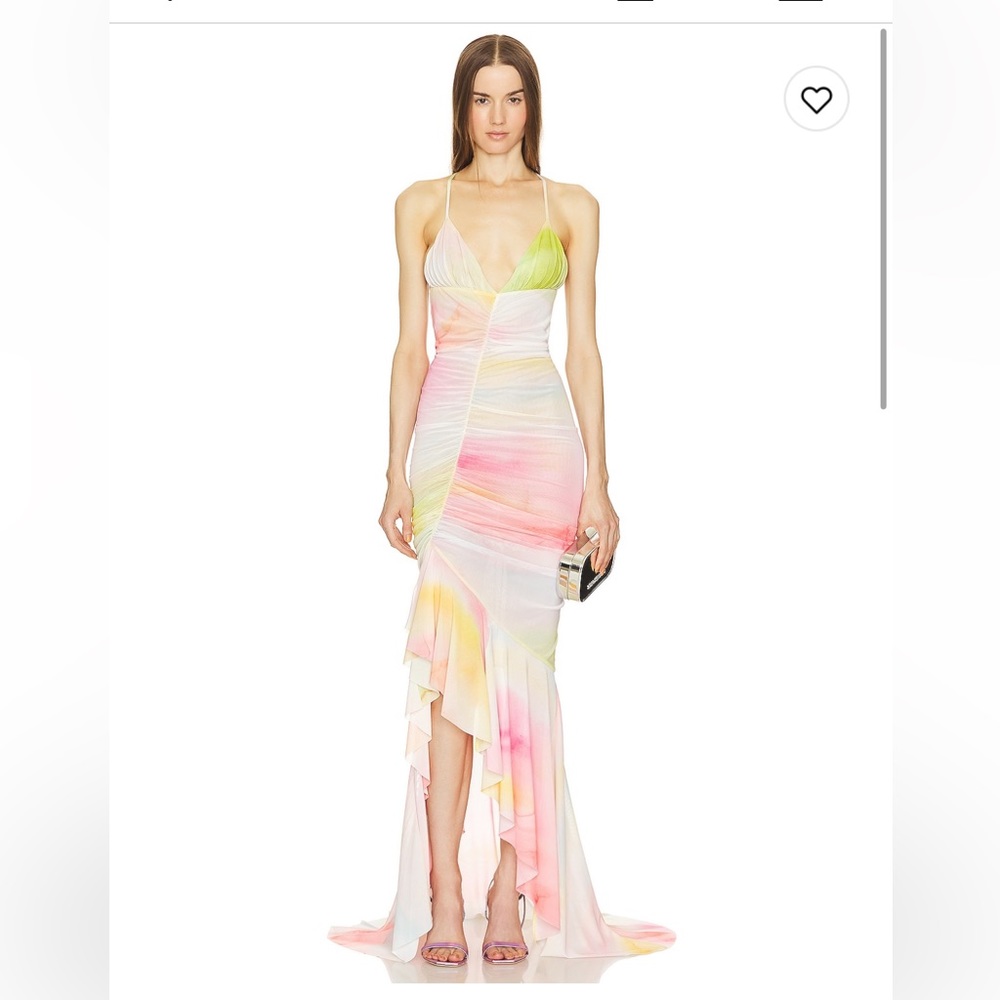 Michael Costello/ Revolve long formal dress pastel